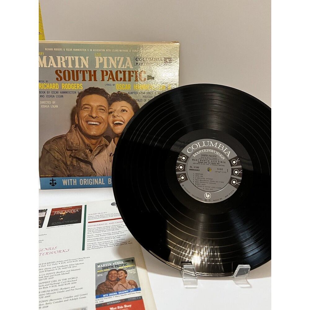 South Pacific Mary Martin Pinza Original Broadway Cast LP Vinyl Record 12" 33rpm